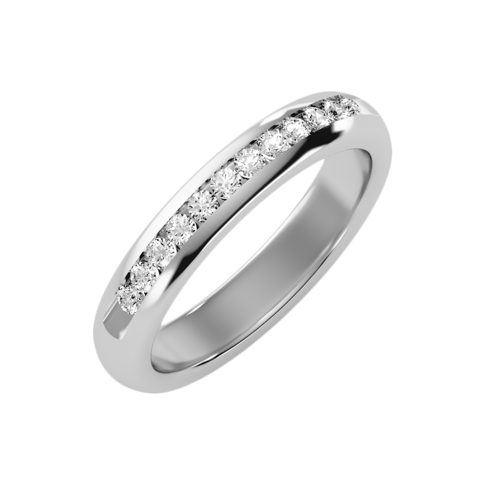 Shipup Half Eternity Band-Color_White-Gold