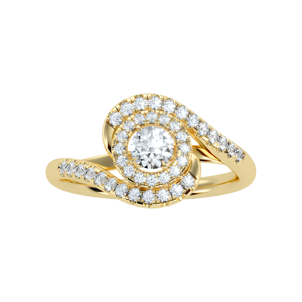 Pleasing Halo Ring