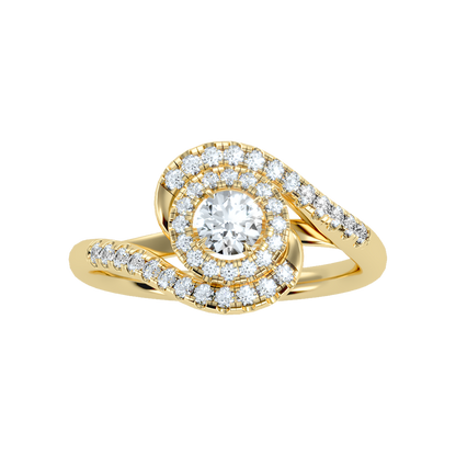 Pleasing Halo Ring