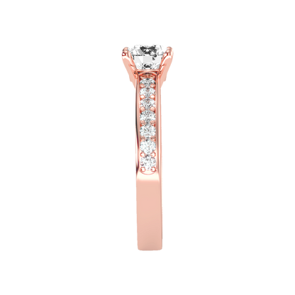 Flower Solitaire Ring