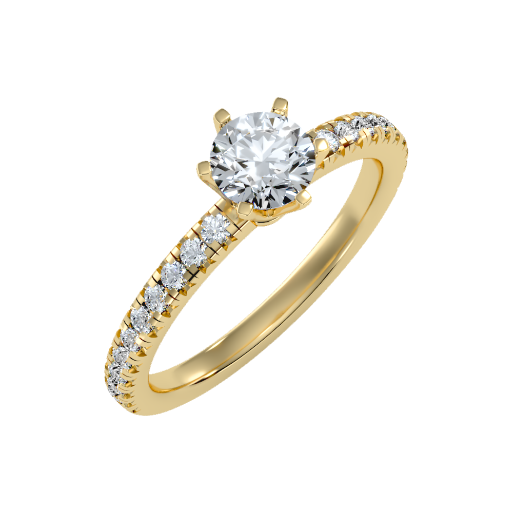 Breathtaking Solitaire Ring-Color_Yellow-Gold