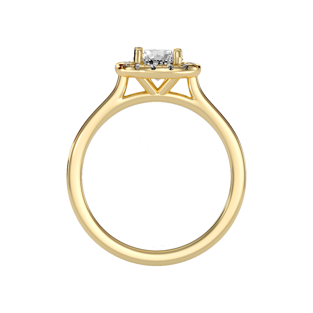 Serene Classic Halo Diamond Engagement Ring