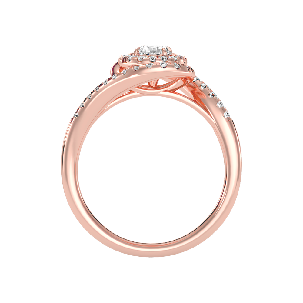 Pleasing Halo Ring