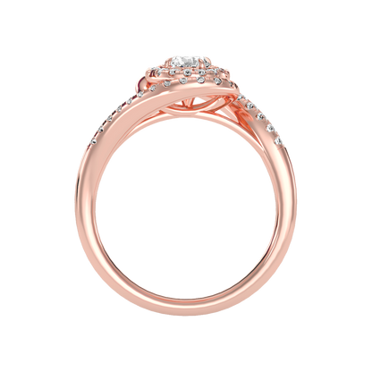 Pleasing Halo Ring