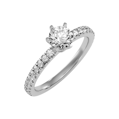 Breathtaking Solitaire Ring-Color_White-Gold