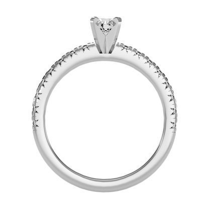 The Mysterious Solitaire Ring-Color_White-Gold