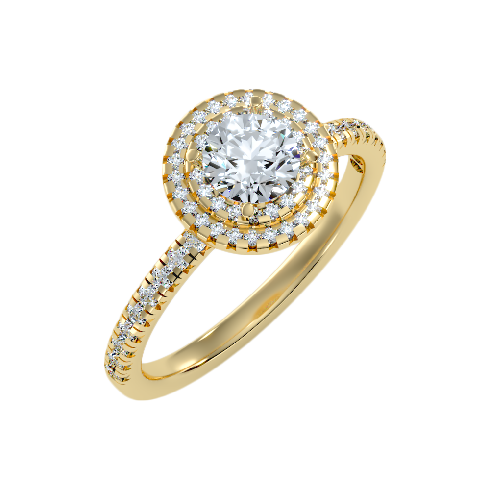 Terrific Halo Diamond Ring