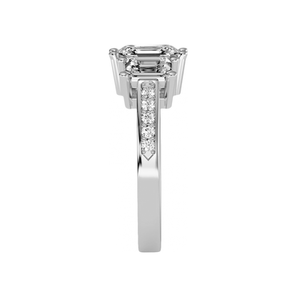 Mesmerizing Three Stone Ring