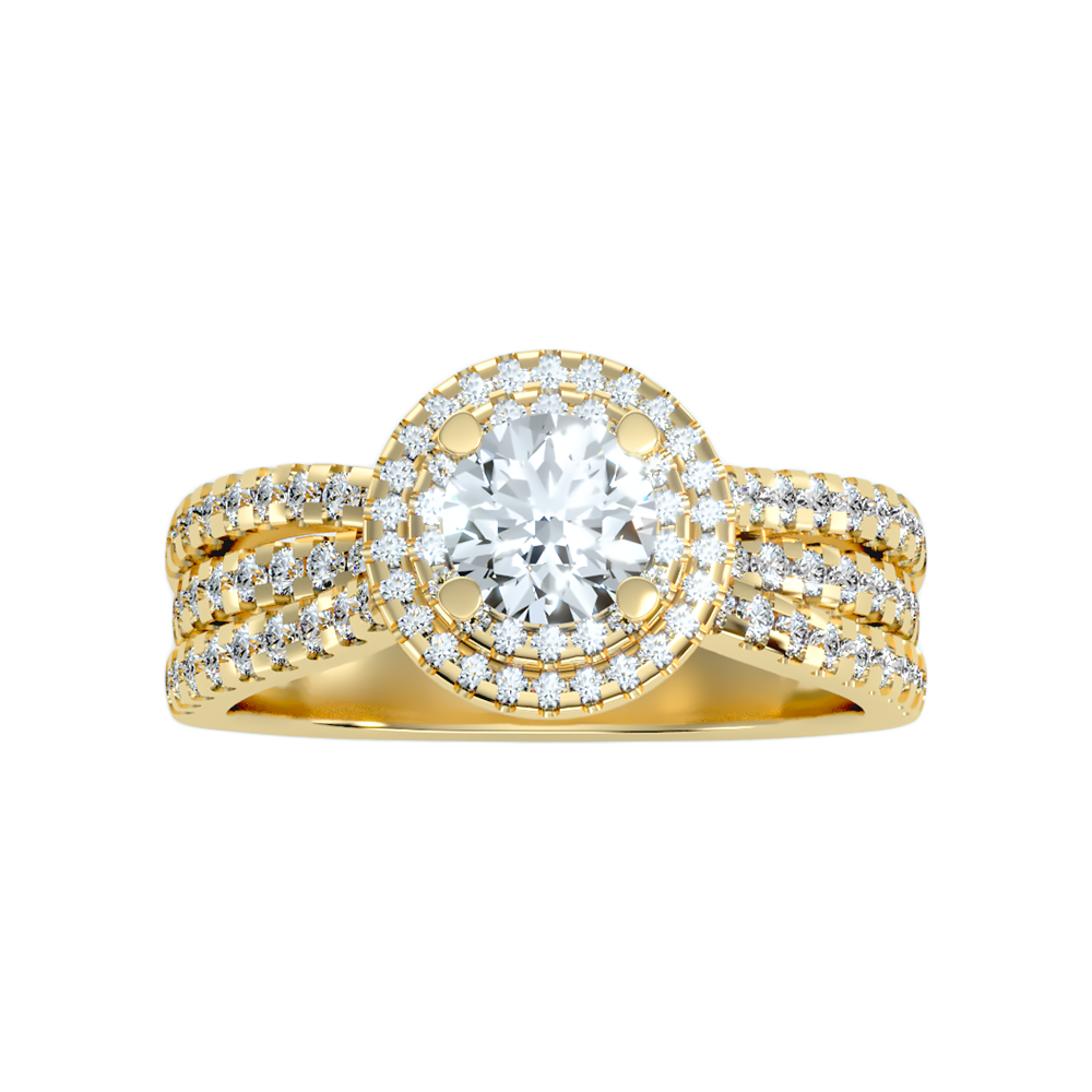 Influential Halo Diamond Ring