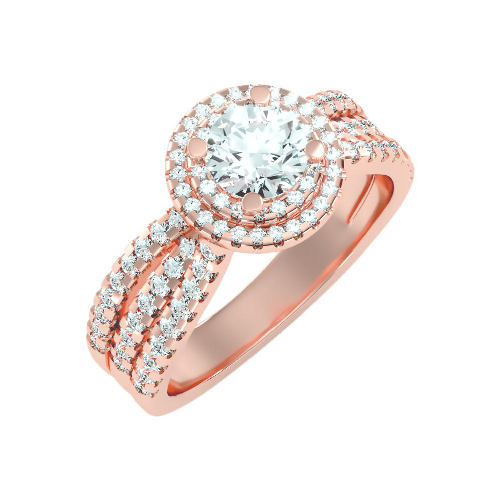 Influential Halo Diamond Ring