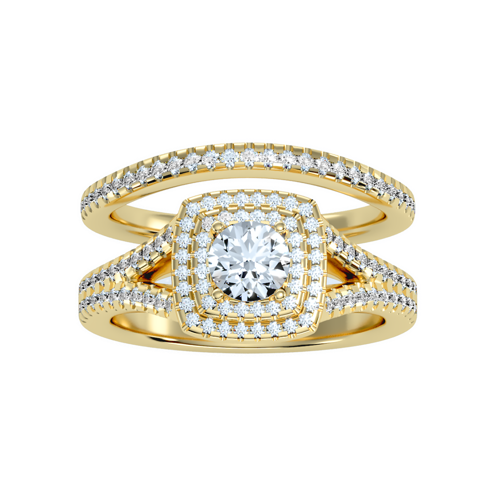 Light Bridal Ring Set