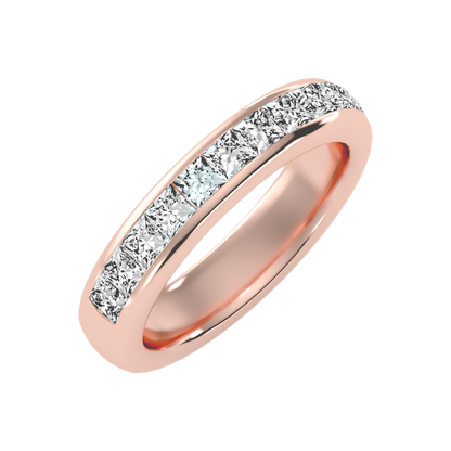 Silliage Half Eternity Band-Color_Rose-Gold