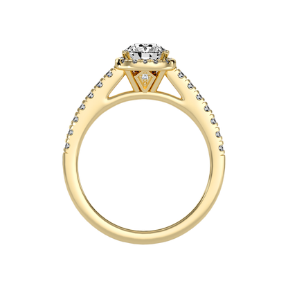 Bern Halo Diamond Engagement Ring