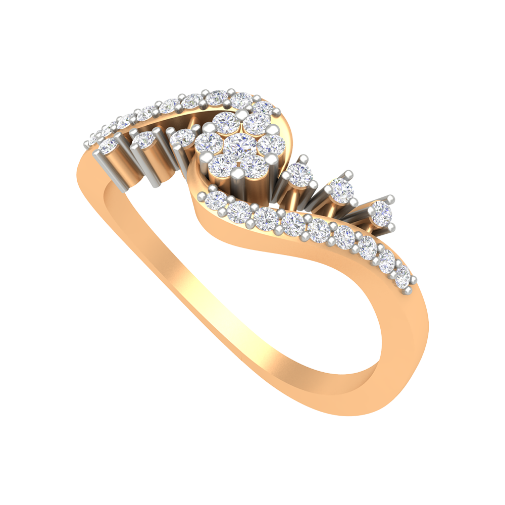 Mandalence Diamond Ring-Color_Yellow-Gold