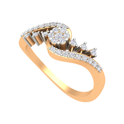 Mandalence Diamond Ring-Color_Yellow-Gold