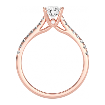 The Fortunate Solitaire Ring-Color_Rose-Gold