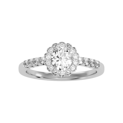 Kallos Classic Halo Diamond Engagement Ring