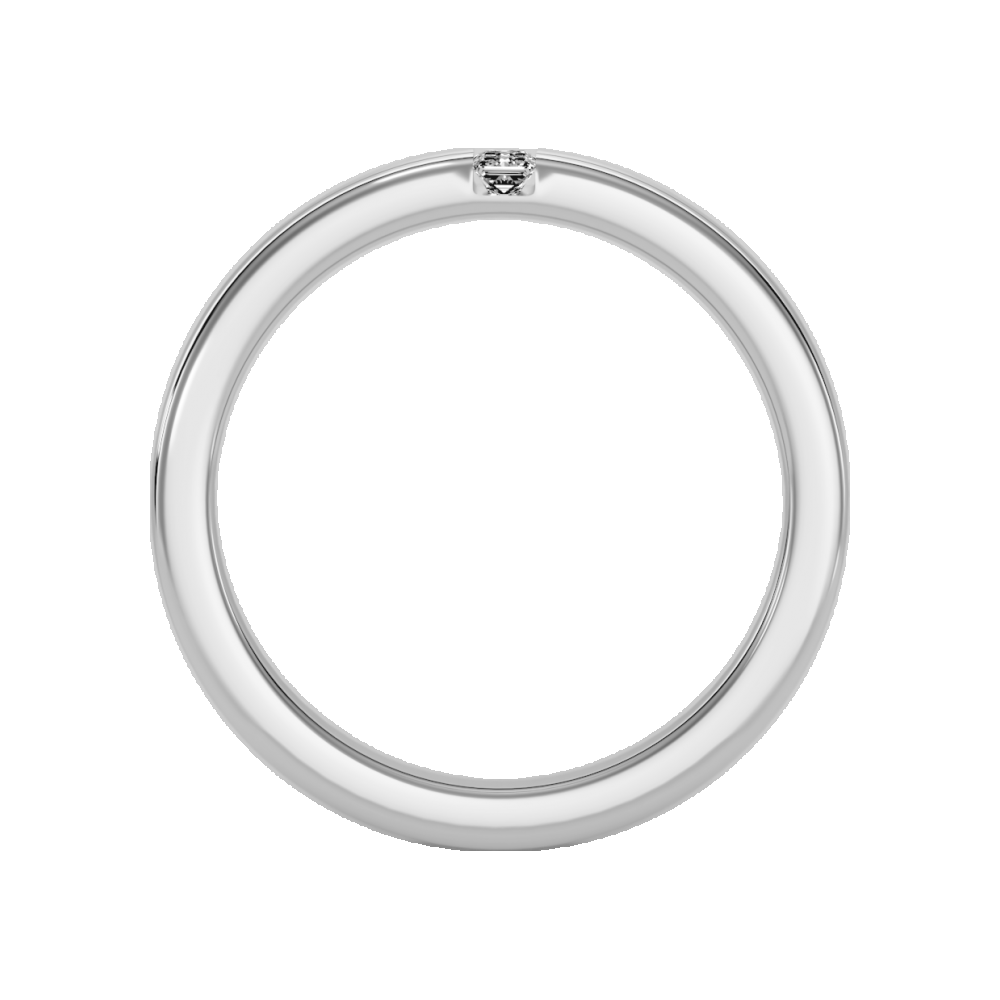 Two Stone Lit Men's Band-Color_White-Gold