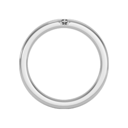 Two Stone Lit Men's Band-Color_White-Gold