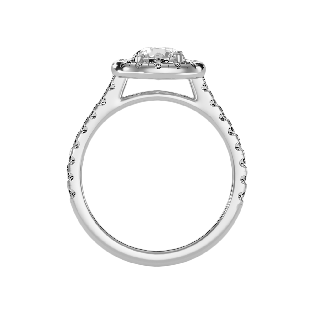 Fiminiace Classic Halo Diamond Engagement Ring