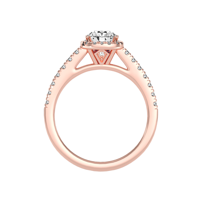 Bern Halo Diamond Engagement Ring