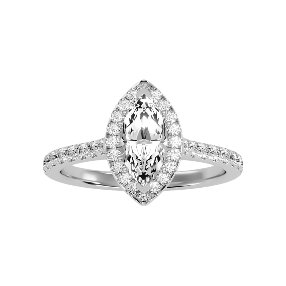 Phenomenal Marquise Shaped Diamond Ring