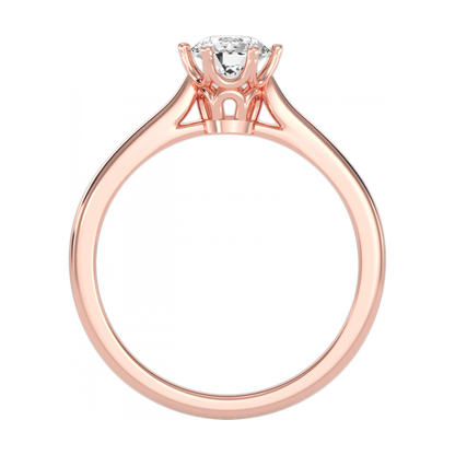 The Cosy Single Stone Ring-Color_Rose-Gold
