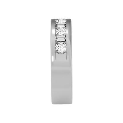 Light Hearted Half Eternity Ring