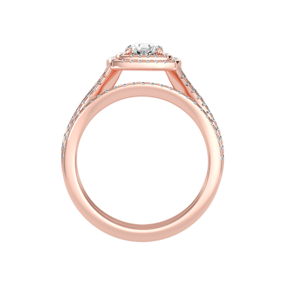 Light Bridal Ring Set