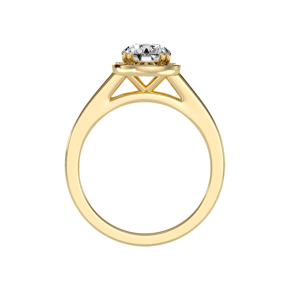 Wane Classic Halo Diamond Engagement Ring