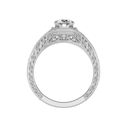 Belle Halo Ring-Color_White-Gold