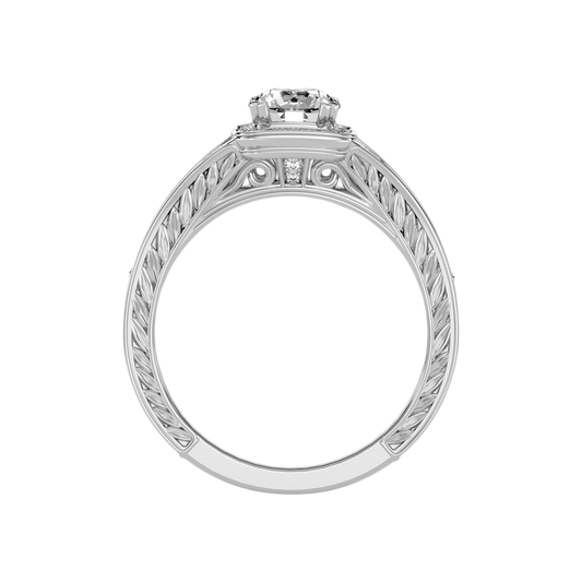 Belle Halo Ring-Color_White-Gold