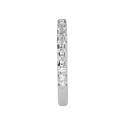 Lively Half Eternity Wedding Band