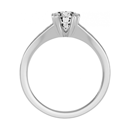 Bella Solitaire Ring-Color_White-Gold