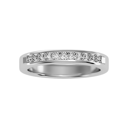 Qwen Half Eternity Band-Color_White-Gold