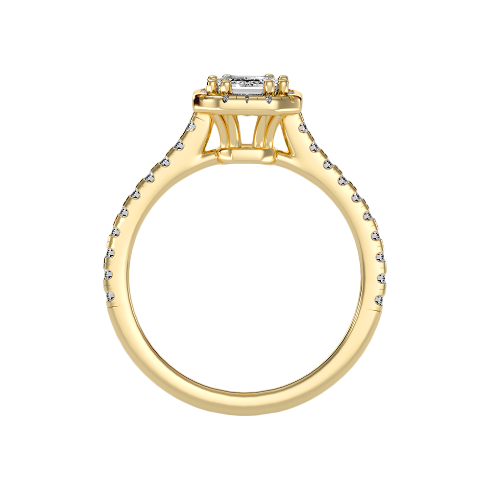 Extraordinary Diamond Halo Engagement Ring