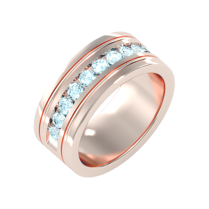 Prestige Men's Broad Band Ring-Color_Rose-Gold