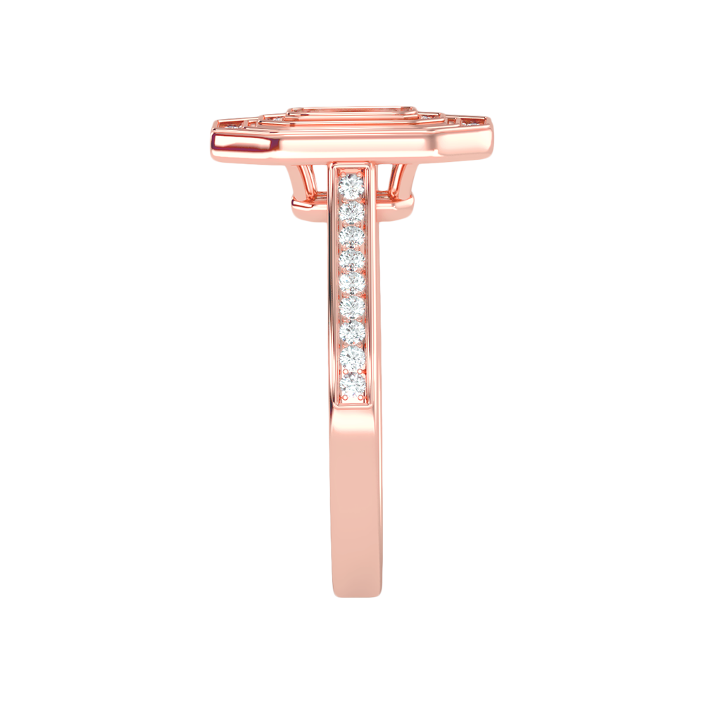 Ornate Solitaire Ring