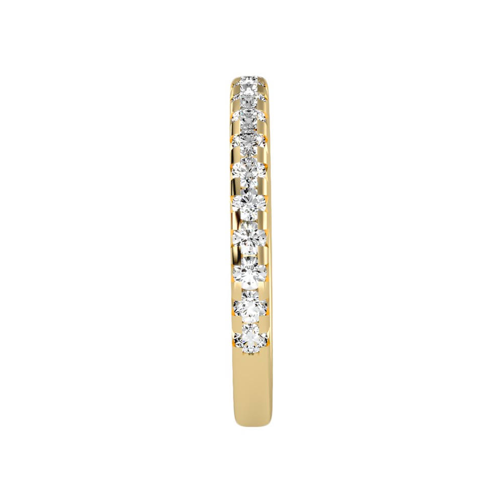 Lively Half Eternity Wedding Band