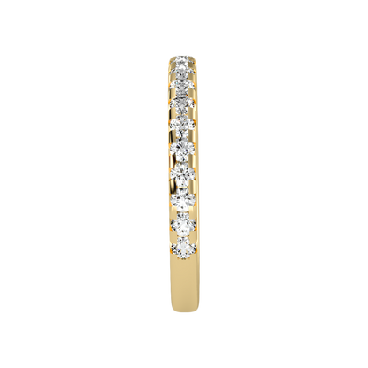 Lively Half Eternity Wedding Band