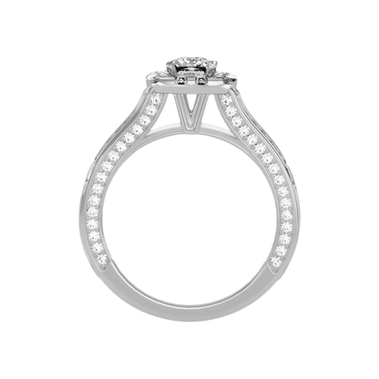 Gilded Solitaire Ring
