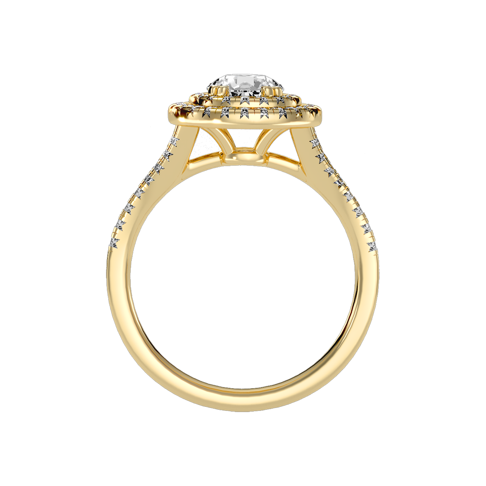 Doiet Classic Halo Diamond Engagement Ring