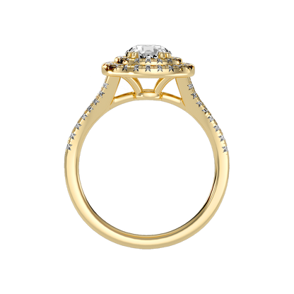 Doiet Classic Halo Diamond Engagement Ring