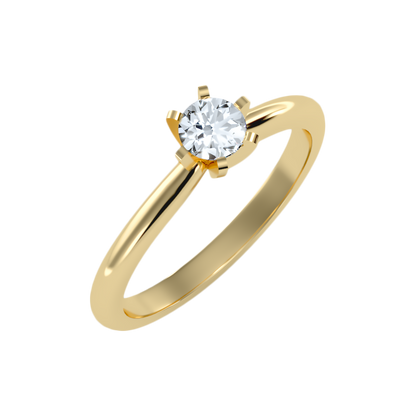 Luxuriant Solitaire Ring-Color_Yellow-Gold