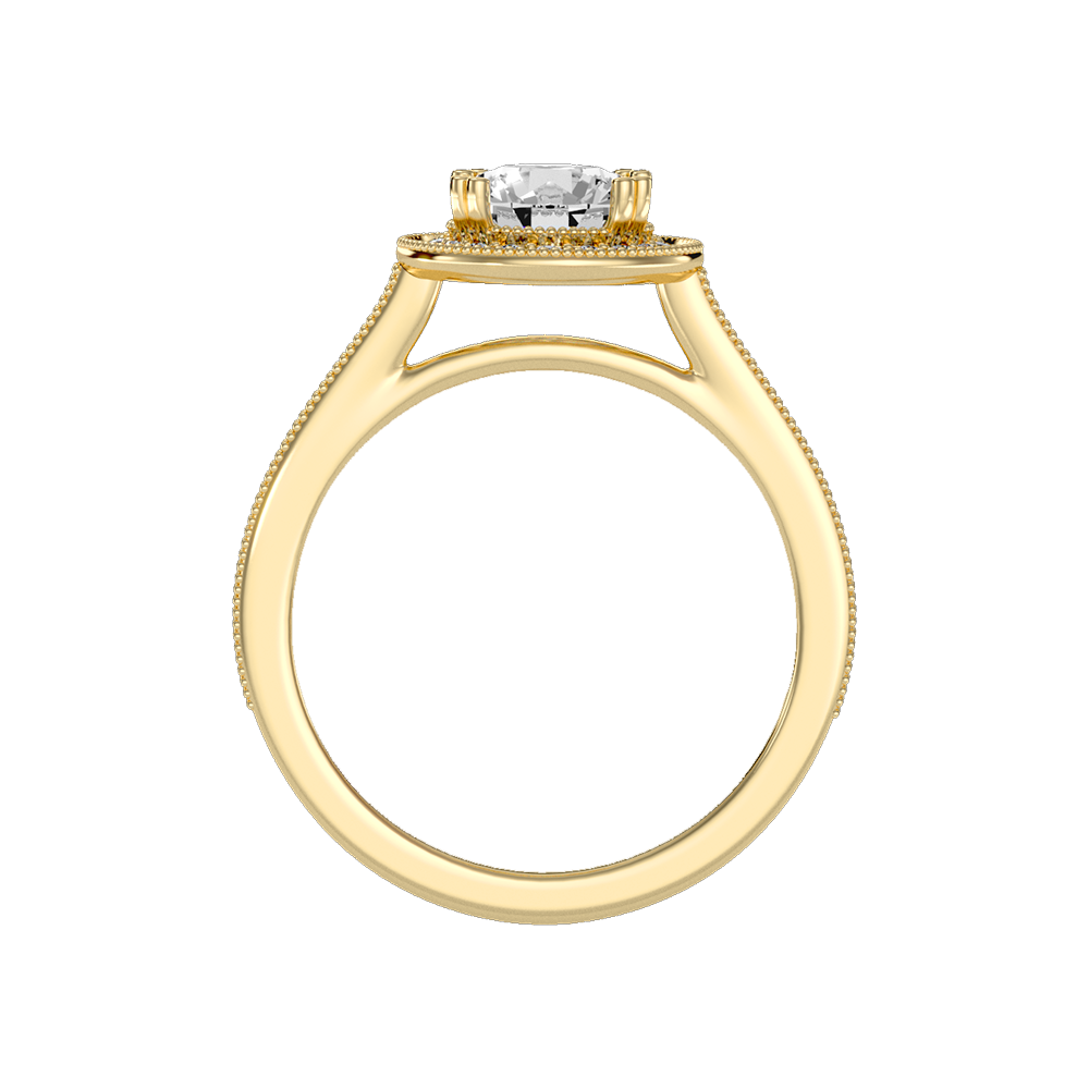Jewne Classic Halo Diamond Engagement Ring