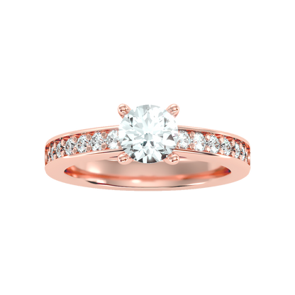 Flower Solitaire Ring