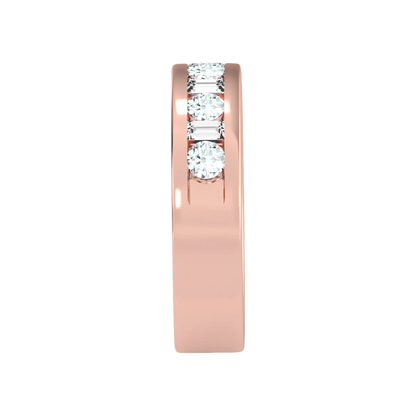 Light Hearted Half Eternity Ring