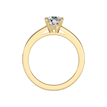 Flower Solitaire Ring