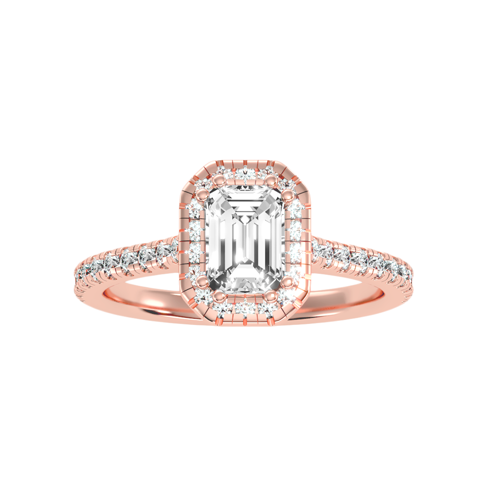 Extraordinary Diamond Halo Engagement Ring