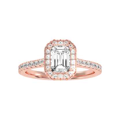 Extraordinary Diamond Halo Engagement Ring